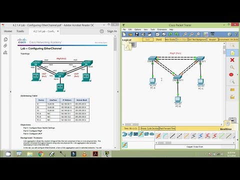 4.2.1.4 Lab - Configuring EtherChannel