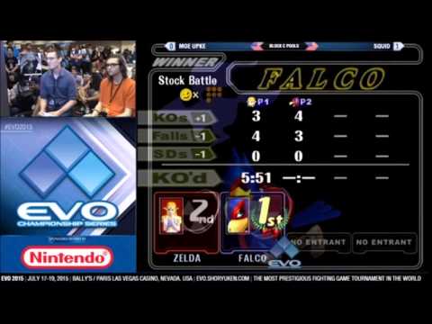 EVO 2015 SSBM Pools - Moe | upke vs. Squid