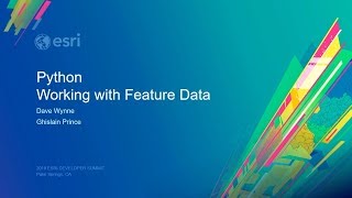 Download the video "Python: Working with Feature Data using ArcPy"