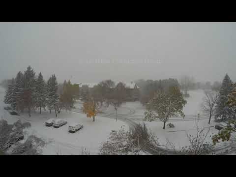 October Winter Storm Timelapse - Eagan, Minnesota | October 20, 2020 #limitlessproduction #weather