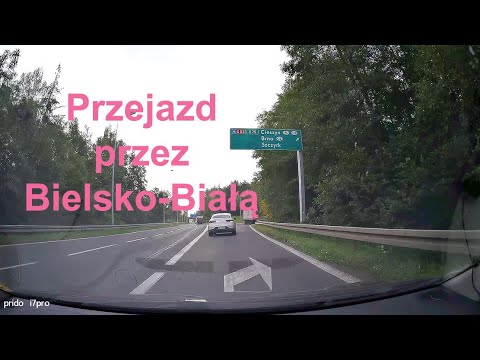 🇵🇱 Przejazd przez Bielsko-Białą. DK1. S52. Śląskie. Polska.