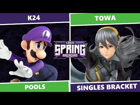 Spring Arcadian 2023: Pools - K24 (Luigi) Vs Towa (Corrin) SSBU Singles