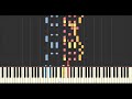 Yann Tiersen - Pas si simple (Synthesia Tutorial)
