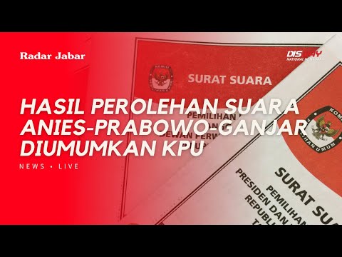 [FULL] INI DIA HASIL PEROLEHAN SUARA ANIES, PRABOWO & GANJAR