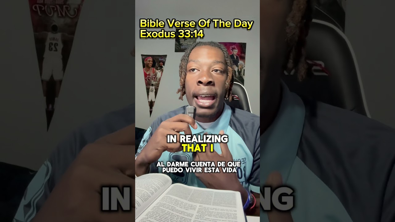 Exodus 33:14 | Fit + Bible Verse Of The Day #biblestudy #chosen1reggie  #followerofJesus #faith