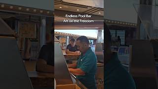 Endless pool bar after on the Carnival Freedom #cruise