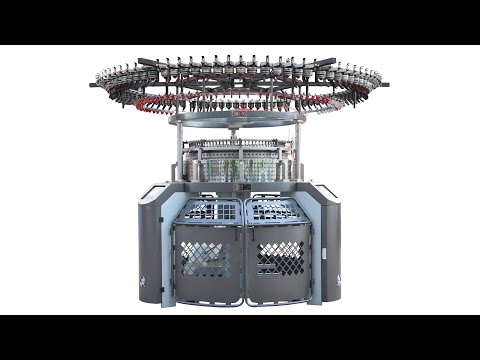 Computerized rel tex single jersey jacquard circular knittin...