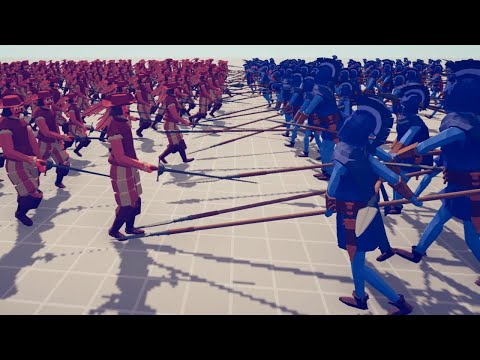 [500x BATTLE] FENCERS vs SARISSAS - Totally Accurate Battle Simulator