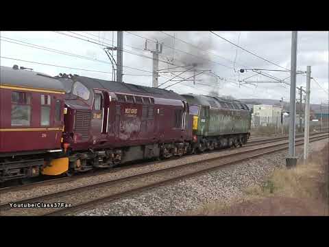 47815 - 37668 - 37518 - 5z37 Carnforth Steamtown - Bo'ness 14th March 2022