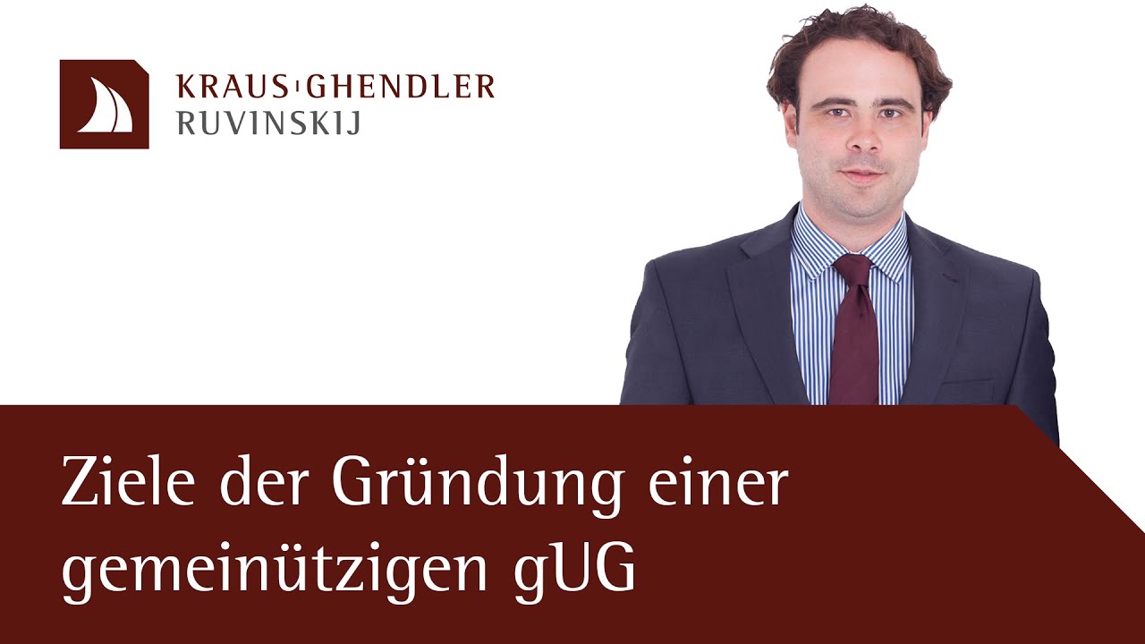 Ziele der Gründung einer gemeinnützigen gUG