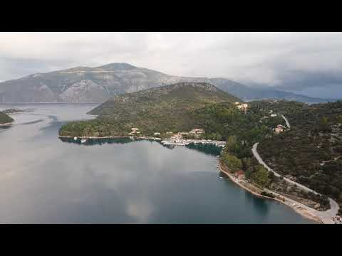 Flight over Vathy of Ithaca Island of Greece Ιθάκη 100 meters high 23-10-2021 8:48 am