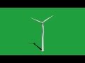 Wind Turbine Green Screen