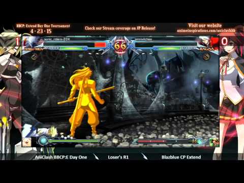 AniClash Day One: BBCP: Extend - Loser's R1 - sonicriders20x (Hakumen) vs omnivilches (Terumi, Ragna