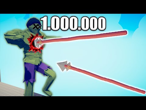1.000.000 DAMAGE SPEAR THROWER vs UNITS - TABS | Totally Accurate Battle Simulator 2023
