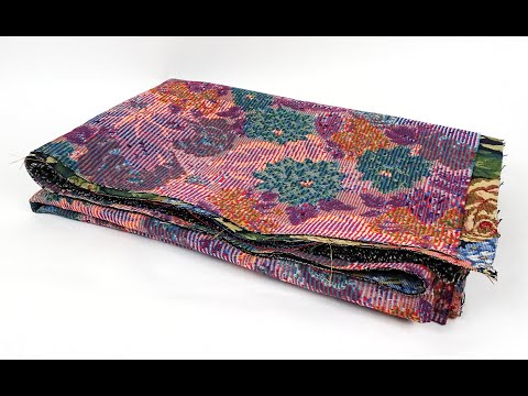 Floral Tapestry Upholstery Fabric Victorian Flowers Heavy Duty 81" x 53" Vintage