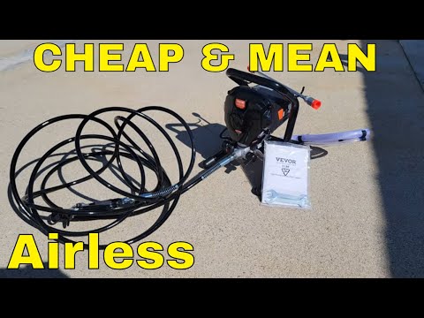 VEVOR 750W Airless Paint Sprayer Review & Demo — Cheaper and Better Than Harbor Freight?