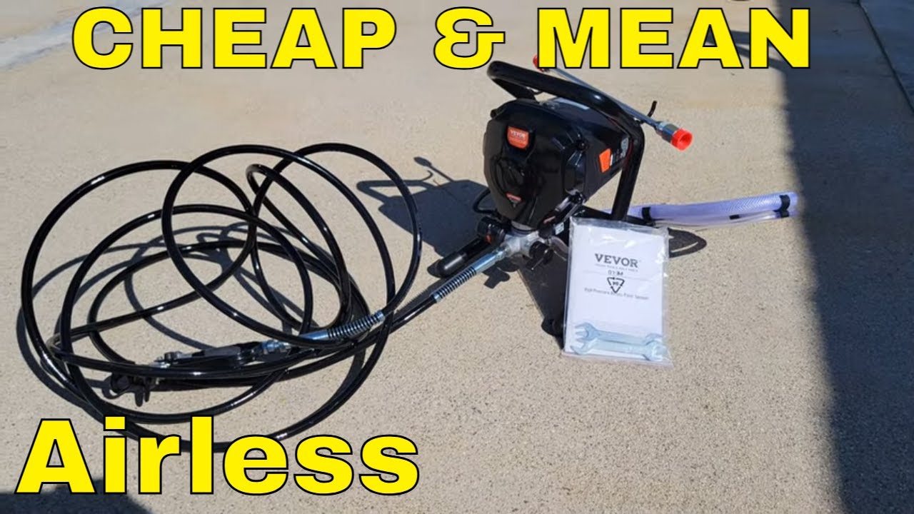 VEVOR 750W Airless Paint Sprayer Review & Demo — Cheaper and Better Than Harbor Freight?