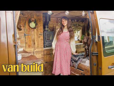 Turning My Van Into a Hobbit House on Wheels | FULL BUILD TIMELAPSE