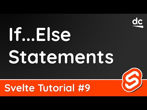 Conditional Logic If Else Statements Svelte Tutorial 9