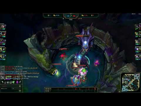 Post-Nerf Akali 9.18 1v2 into triple kill