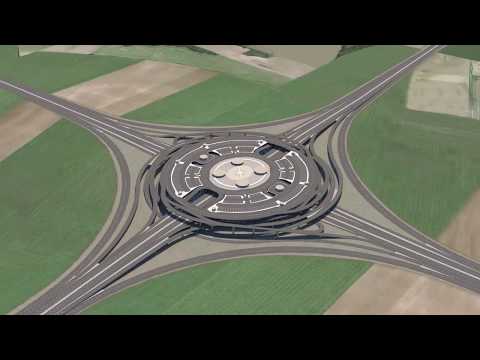 The combined Spiral Ring Interchange & complete Park & Ride System logo