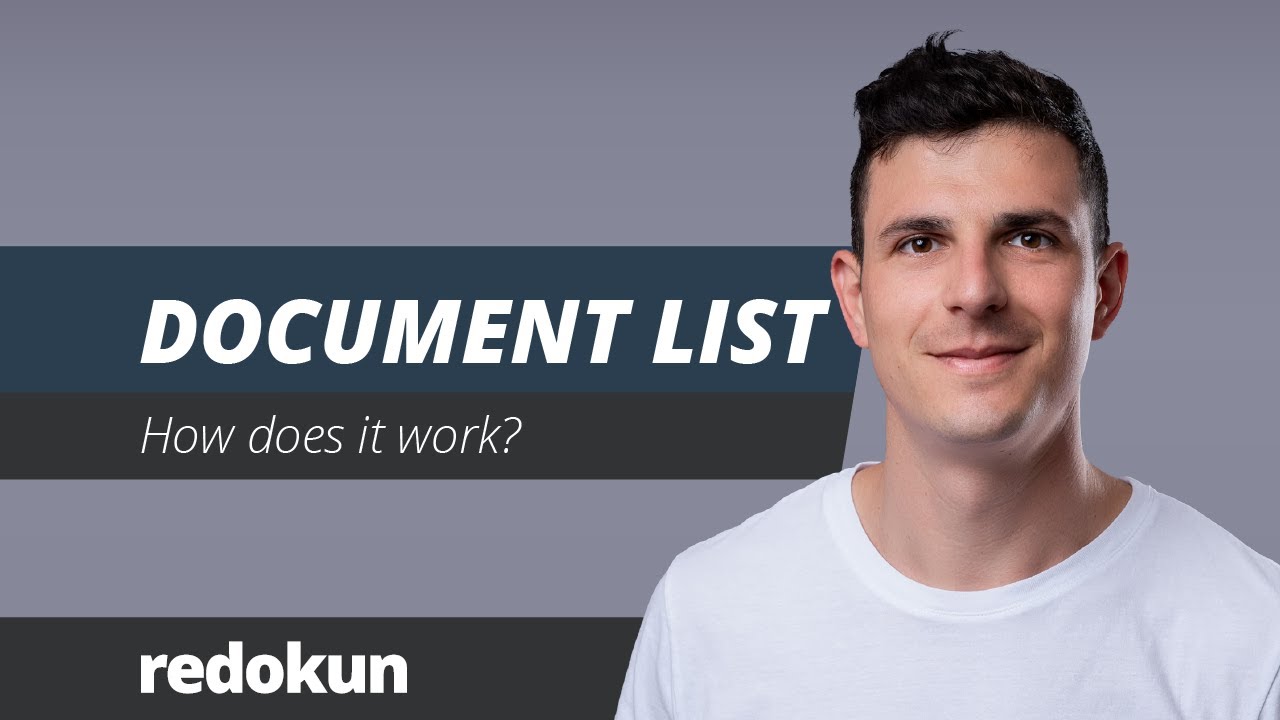 Redokun: the Document List