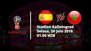 Jadwal Live Trans TV Pertandingan Piala Dunia 2018 Spanyol Vs Maroko Pukul 01.00 WIB