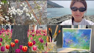 spring days in korea (getting lasers, hiking igidae, motorbike ride to tongyeong)
