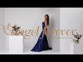 Angel Forever Satin Dress AF4316 NAVY