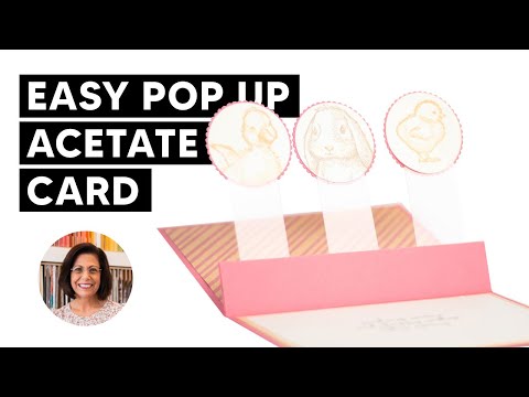 🔴Make This Easy Pop Up Acetate Fun Fold Card For Easter