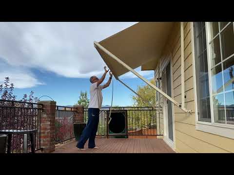 How to Close a SunSetter Retractable Awning (old style)