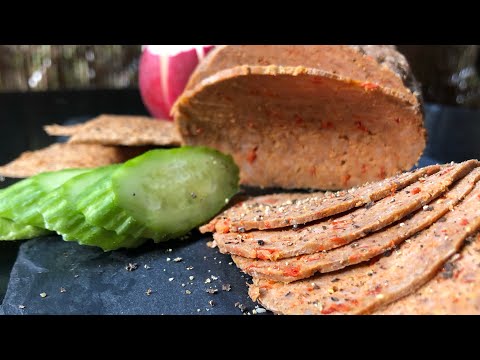Beef mortadella recipe, cooked at home in water bath (sous-vide), easy and healthy.لحمة مرتديلا