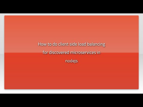 How to do client side load balancing for discovered microservices in nodejs
