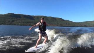 preview picture of video 'Surfing on the Lake'