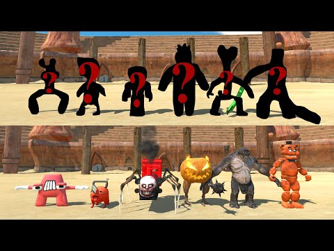 Team Choo Choo Charles Fight Random Team At Arena - Animal Revolt Battle Simulator