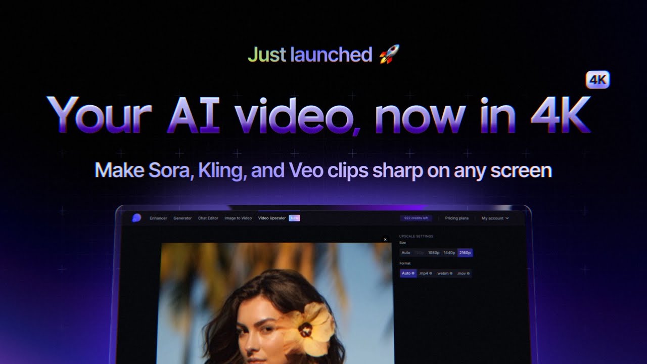 Your AI video, now in 4K. Meet LetsEnhance Video Upscaler video thumbnail