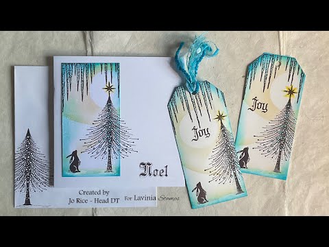 Pipin and some Christmas Joy by Jo Rice #laviniastamps #cardmaking #christmascards