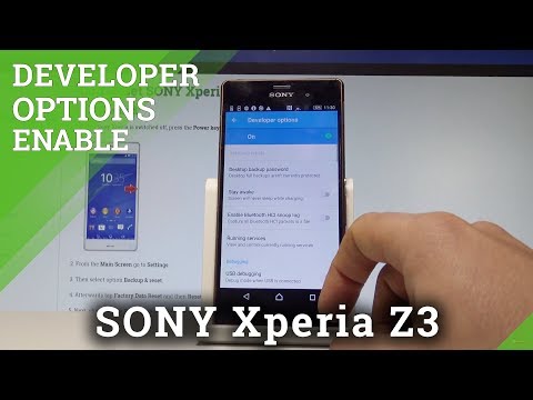 How to Allow Developer Options on SONY Xperia Z3 - Enable USB Debugging |HardReset.Info