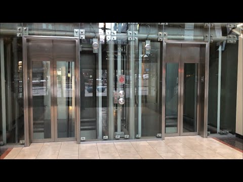 Scenic MontgomeryKone Traction Entrance Elevators @ Tabor Center - Denver, CO.