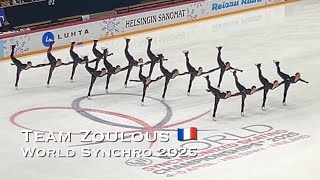 Team Zoulous 🇫🇷 SP - World Synchro 2025 - Synchronized skating