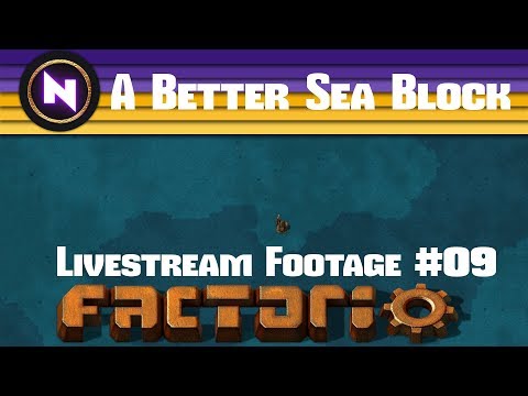 Factorio 0.16 "A Better Sea Block" - E09 CITY BLOCKS - Livestream Footage