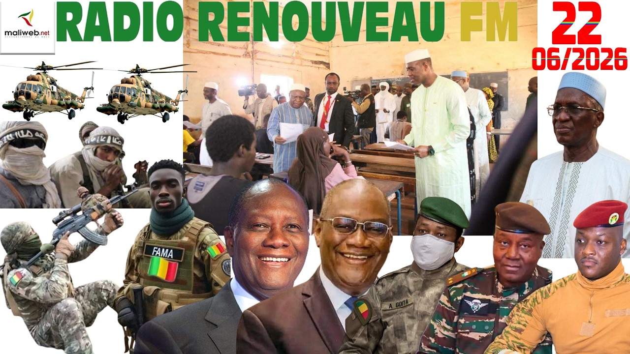La Revue de Presse de la RADIO RENOUVEAU FM du 22 Juin 2026