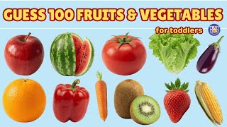 100 Fruits & Vegetables for Toddlers 🍎🥕 | Guess the Names | Learn English Vocabulary for Kids gameplay video by Jailed123, 30:28 duration