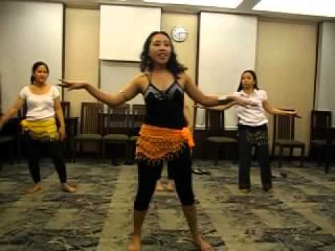 video clip 131 skip to side reach simple belly dancing by Wellness In Life, Makati City