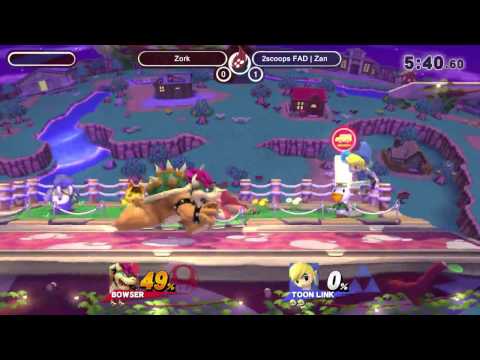 SoS11 - 2Scoops FAD Zan (Toon Link) vs Zork (Bowser) - Smash Wii U