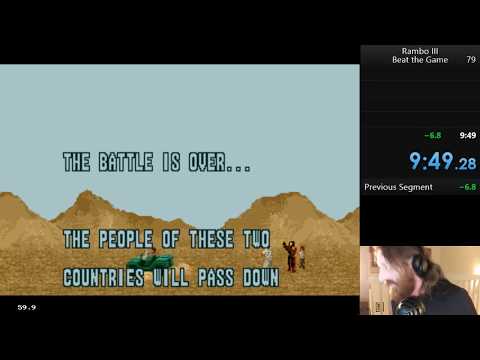 Rambo III (Genesis) -- WORLD RECORD -- 9m49s