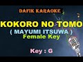 Kokoro No Tomo Karaoke Mayumi Itsuwa Female Key Nada Cewek G