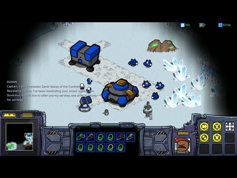 StarCraft: Cartooned (Carbot Remastered) BW Campaign Terran Mission 1 - First Strike