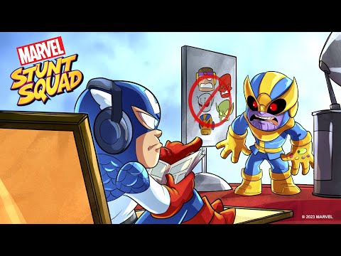 Capa de Capitão América vs. Thanos | Stunt Squad: episódio 5 | Marvel Avengers