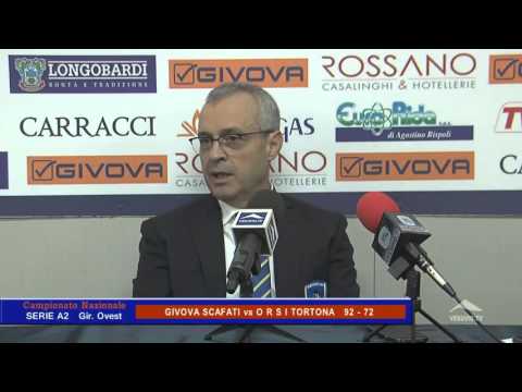 Givova Scafati Vs O R S I Tortona 92 - 72 Sala stampa